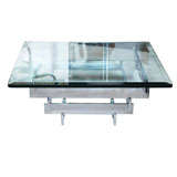 Famous Chrome Designer Coffee Table