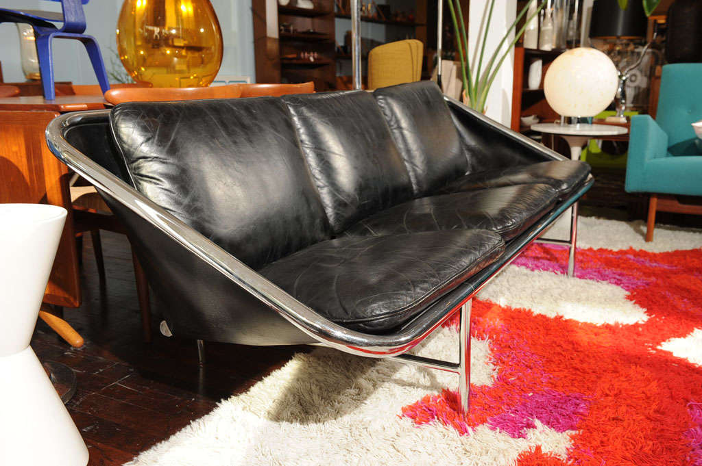 Leather George Nelson Sling Sofa