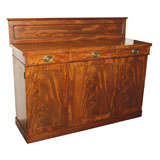 Antique English Regency mahogany sideboard with wine drawer