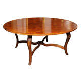 French provincial fruitwood round dining table