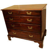 Antique Mahogany Campaign Chest, England, Mid 19th Century