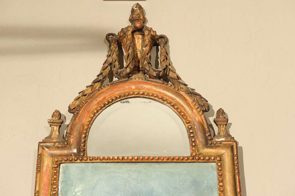 Swedish Neoclassical Style Giltwood Mirror For Sale 1