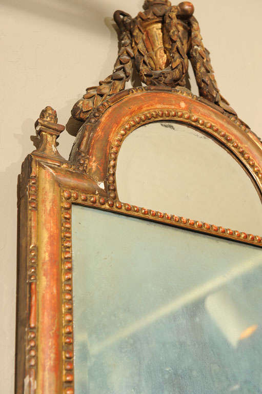 Swedish Neoclassical Style Giltwood Mirror For Sale 4