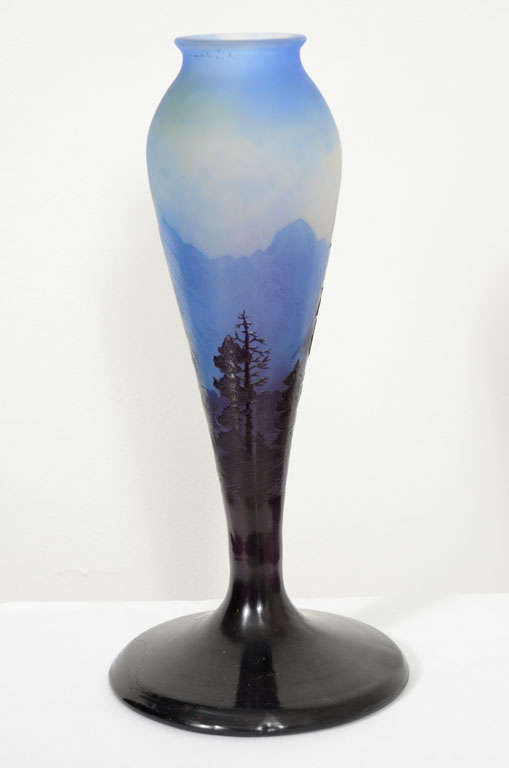 Emile Gallé Art Deco Vase In Good Condition For Sale In Pompano Beach, FL