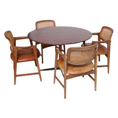Harvey Probber Table and four Chairs