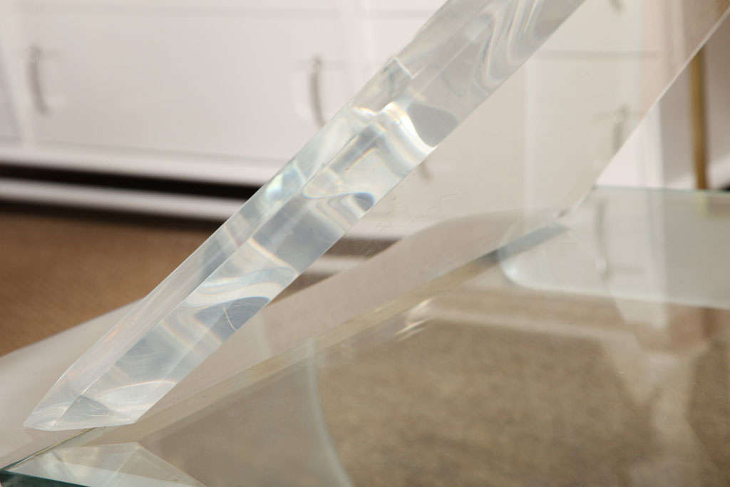 Lucite Console Table Base 1