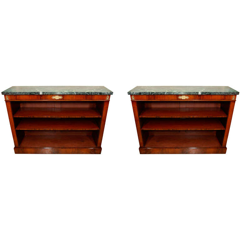 Pair of Regency Rosewood Bookcases