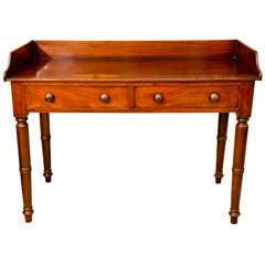 Antique Early 19th Century Irish Mahogany Writing Table