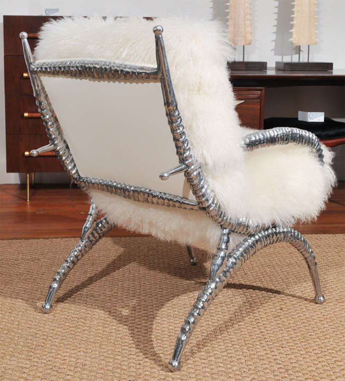 Aluminum Arthur Court Gazelle Chair
