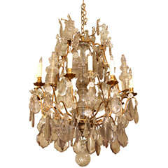 Antique French Crystal Chandelier