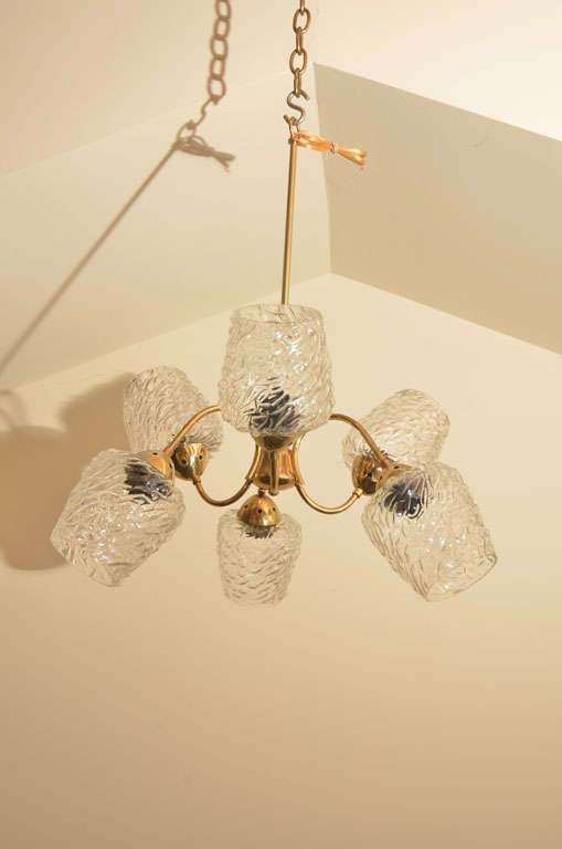 High Style 60's Globe Chandelier