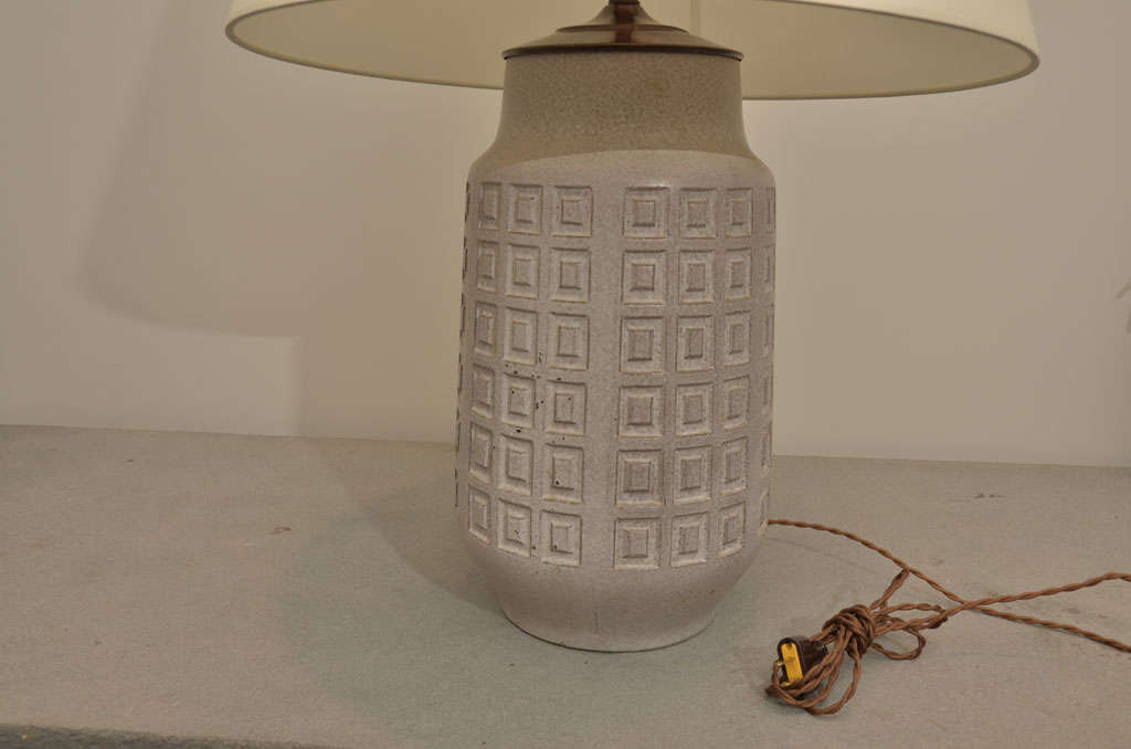 20th Century West German Pottery Converted into Lamp