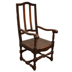 Wooden French Fauteuil 6