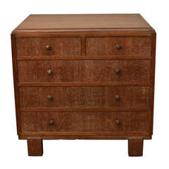French Oak Chest Of Drawers.