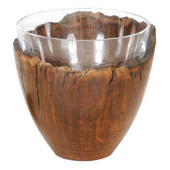 Ice Bucket with removable glass bowl by Pedro Petry