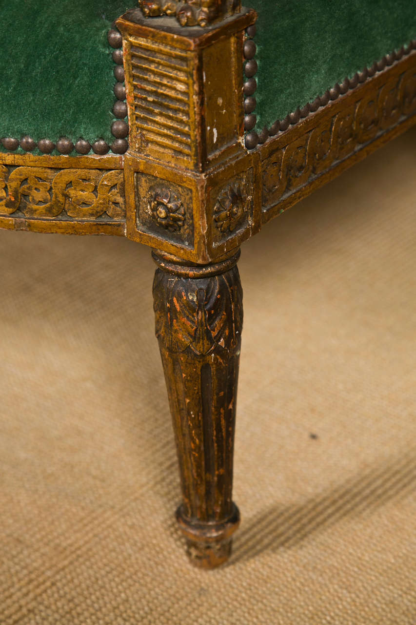 19th c Egyptian Revival Gilt Sofa at 1stDibs egyptian couch, egyptian sofas, egyptian style sofa