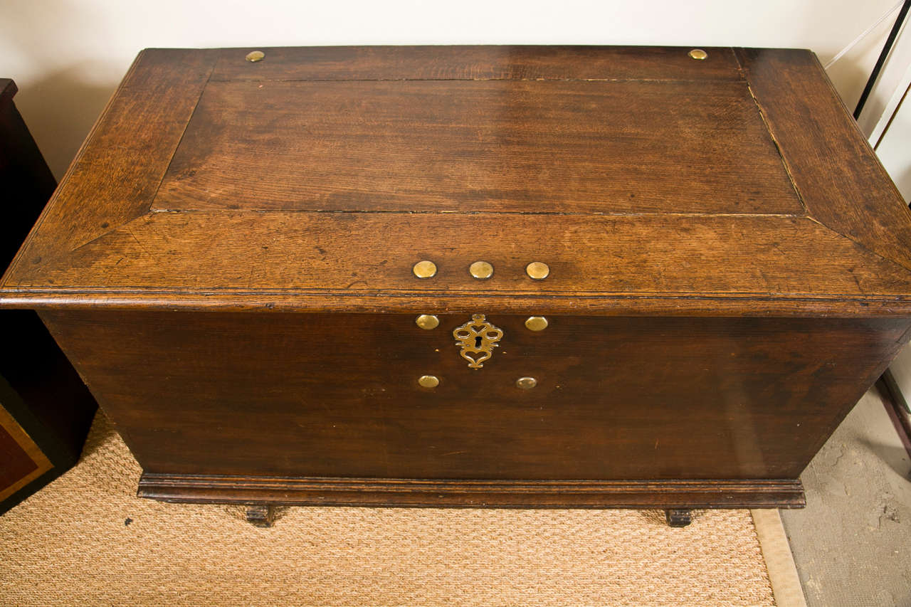 19th C Belgium Blanket Chest with Brass Hardware at 1stdibs
