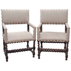 Pair of French Elbow Chairs