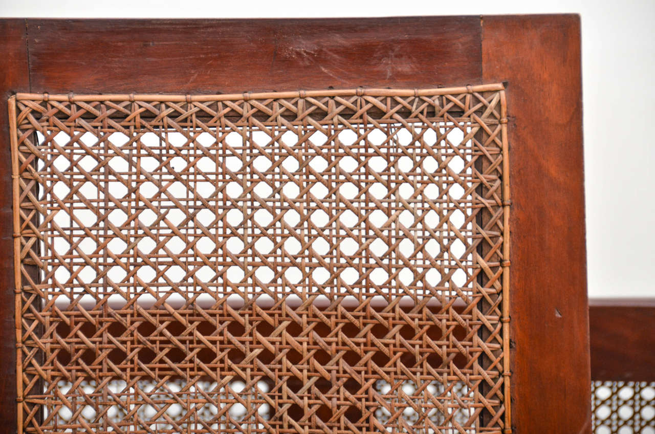 English Early Victorian Cane Sided Crib at 1stdibs