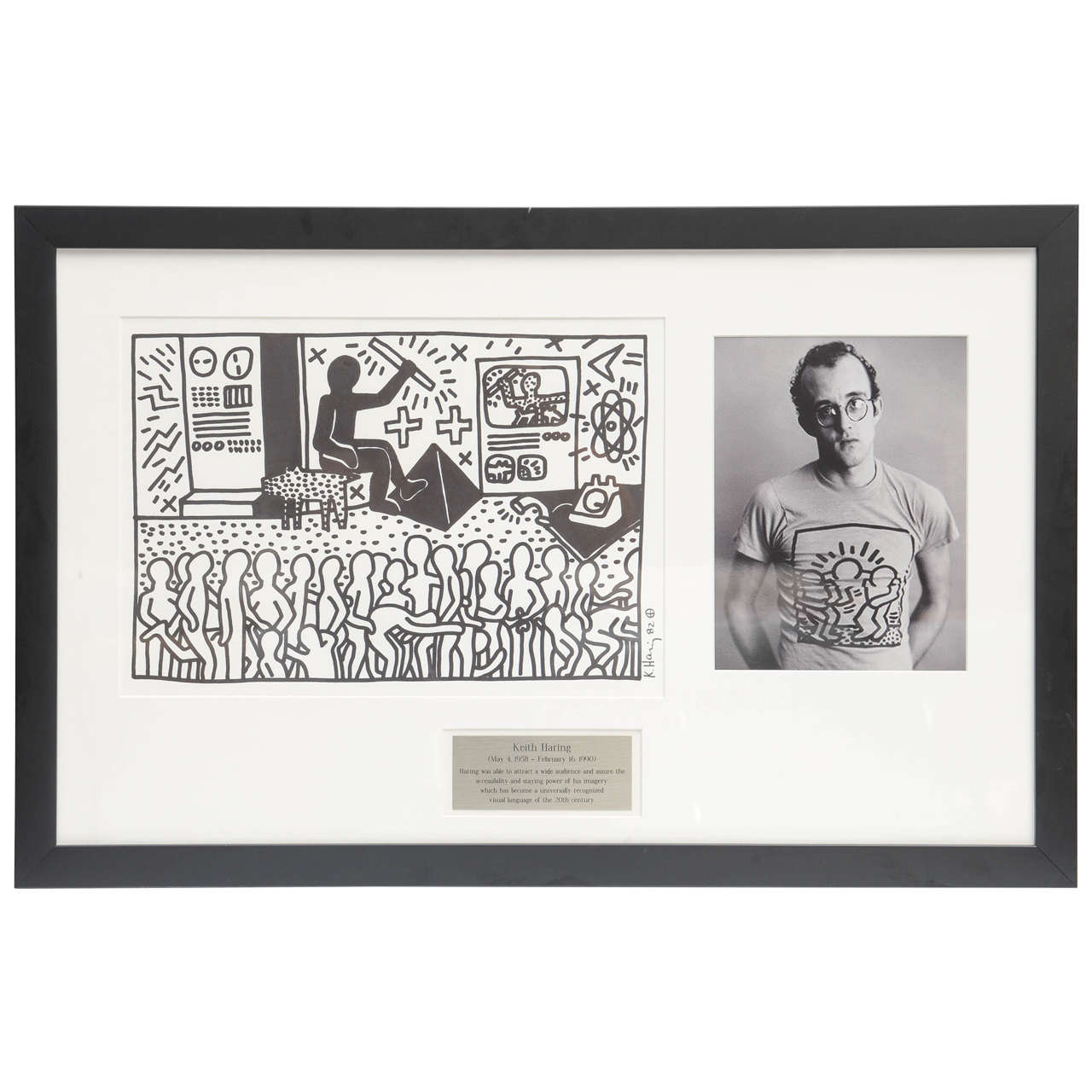 Keith Haring Serigraph, New York 1982
