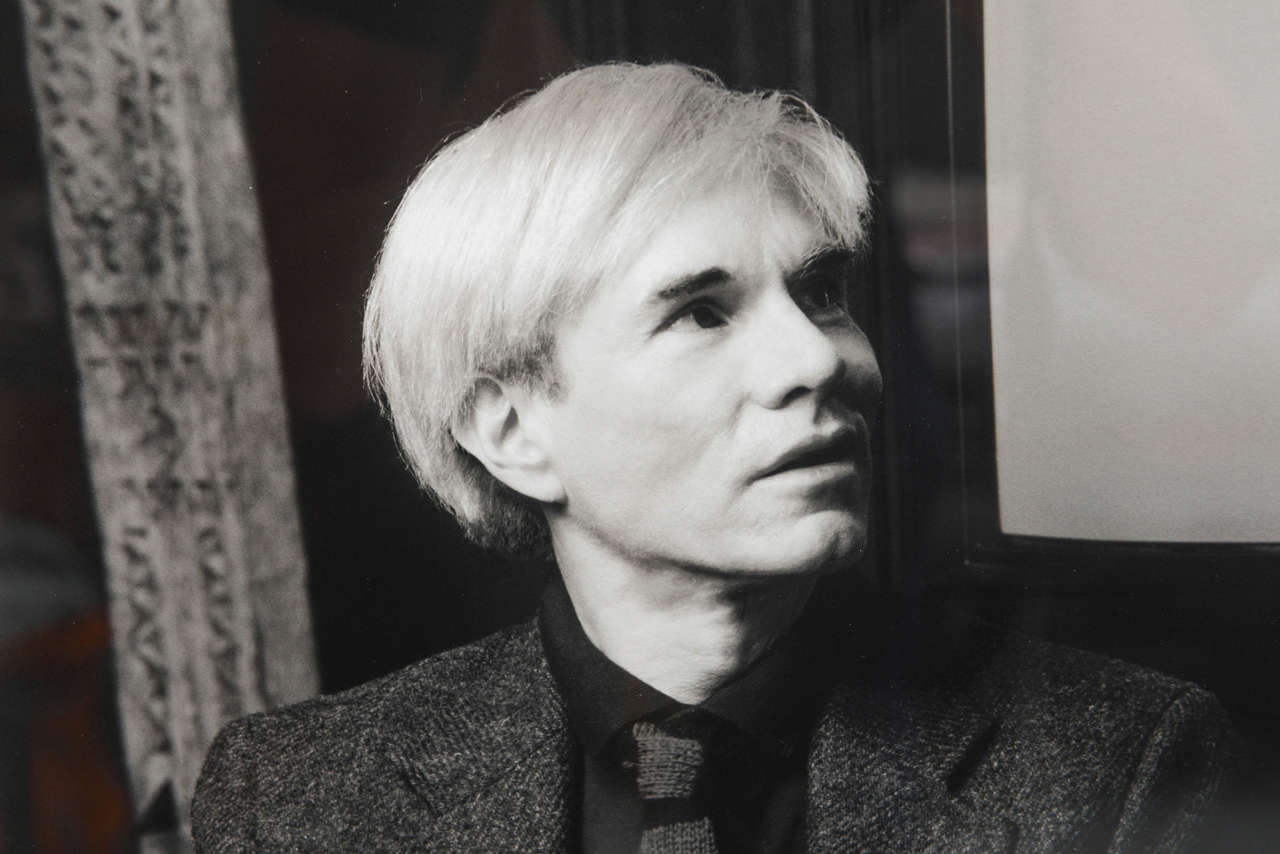 American Andy Warhol Portrait by Karen Bystedt, 1980s, New York For Sale