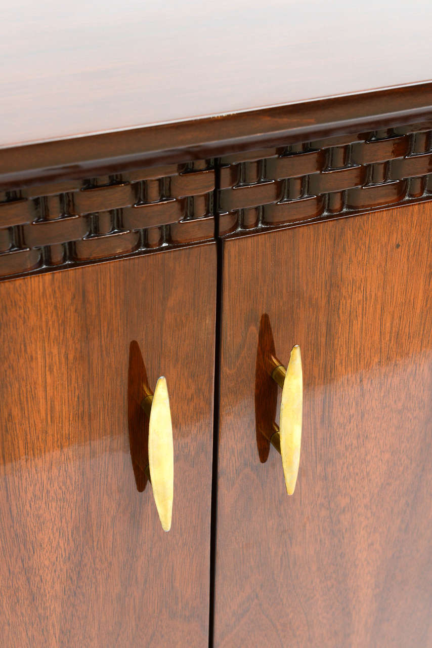 Pair of Danish Modern Walnut Bedside Cabinets, Piet Hein 1