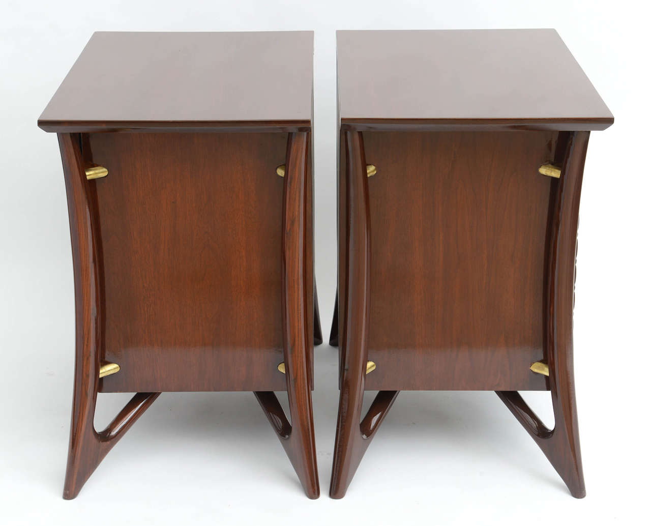 Pair of Danish Modern Walnut Bedside Cabinets, Piet Hein 3