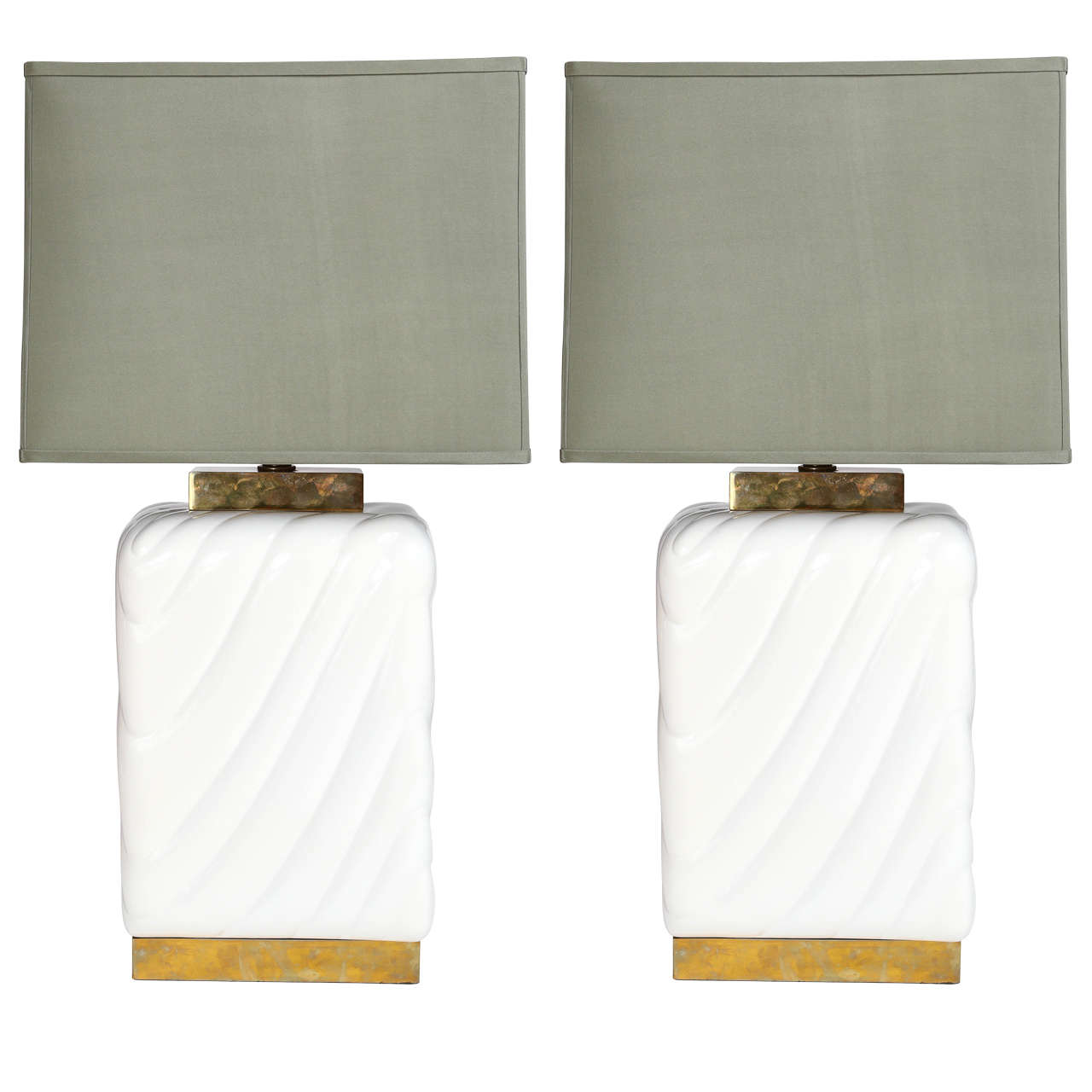 White Ceramic Table Lamps For Sale