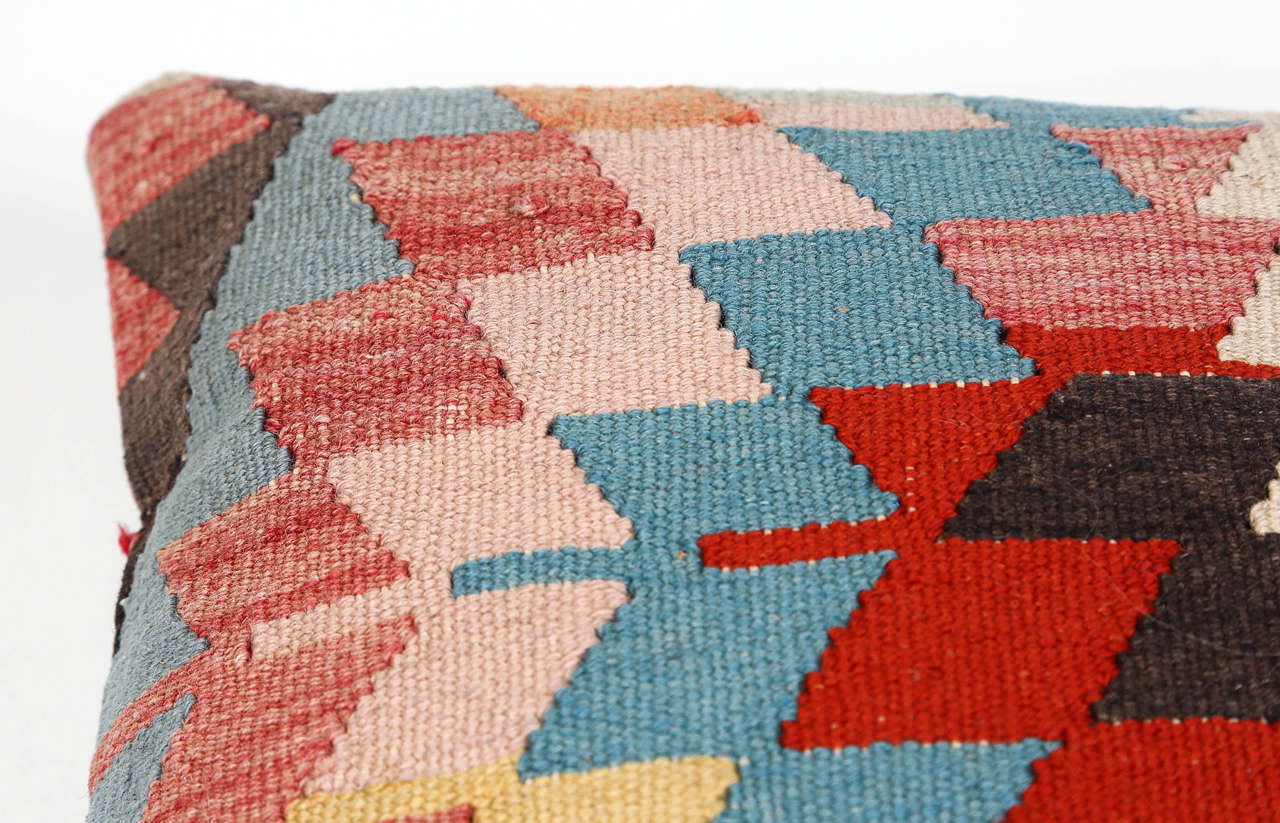 20th Century Geometric Kilim Pillow