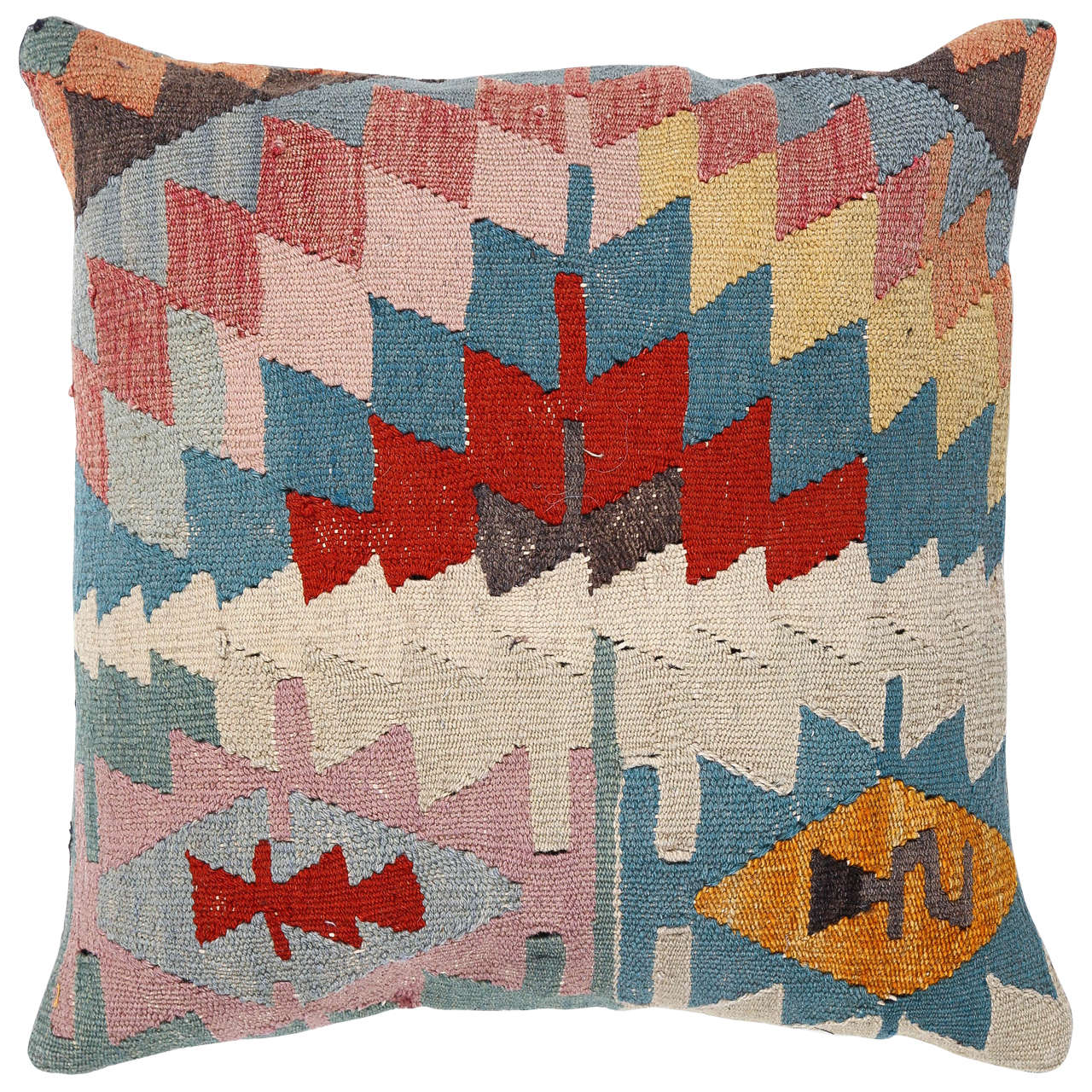 Geometric Kilim Pillow For Sale