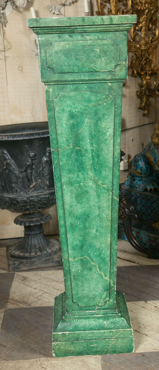 Faux Marble Painted Pedestals For Sale 1