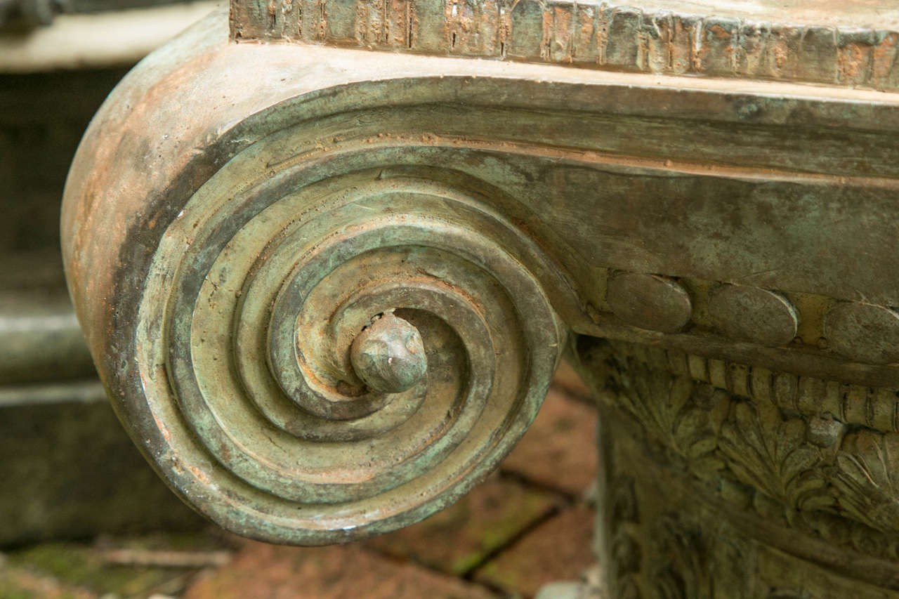 Bronze Corinthian Style Capital, 20th Century In Excellent Condition For Sale In Woodbury, CT