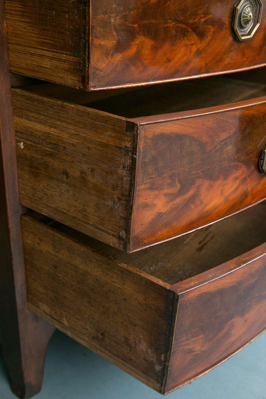 Mahogany Bow Front Chest of Drawers 1