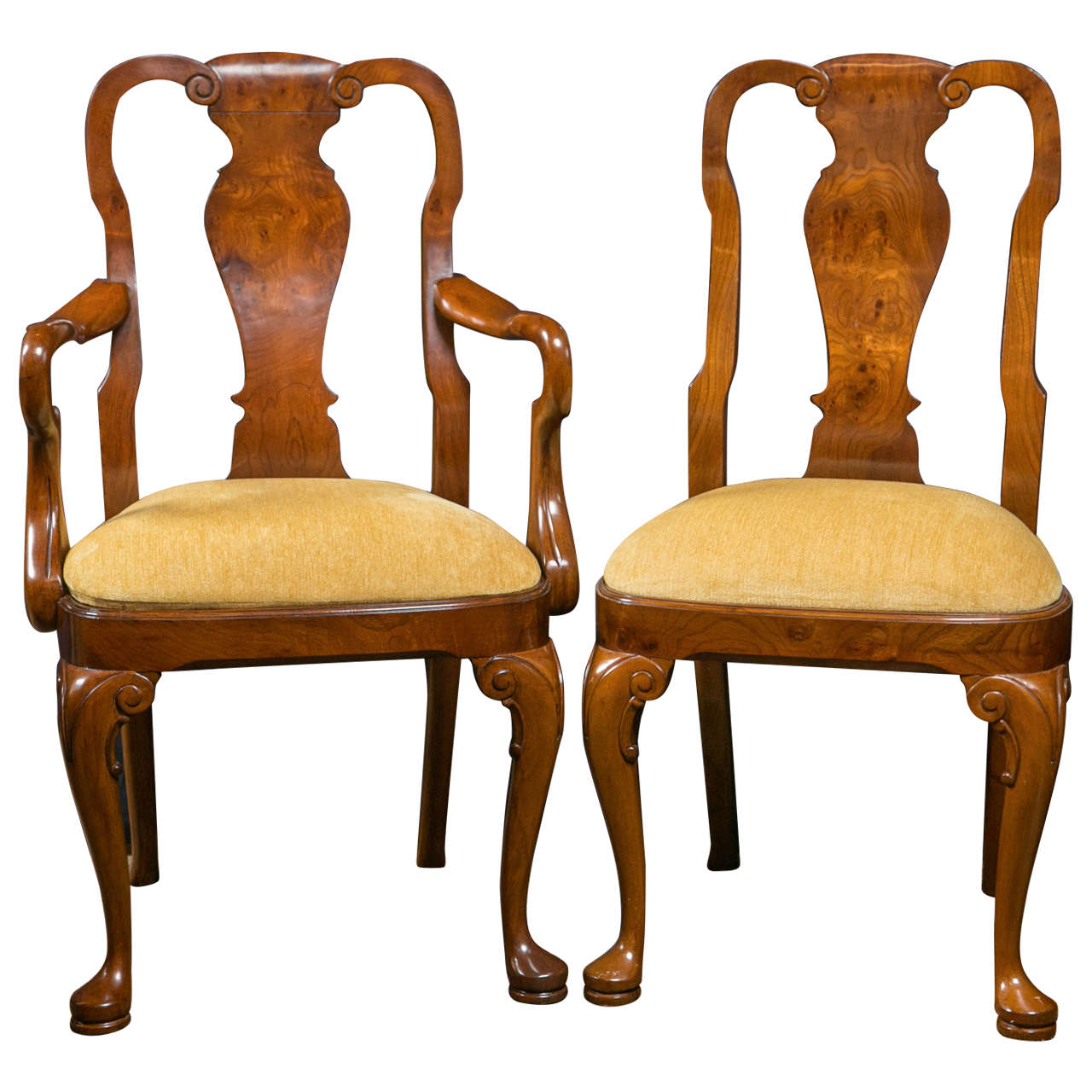 Asian Style Queen Anne Side Chair For Sale At 1stdibs