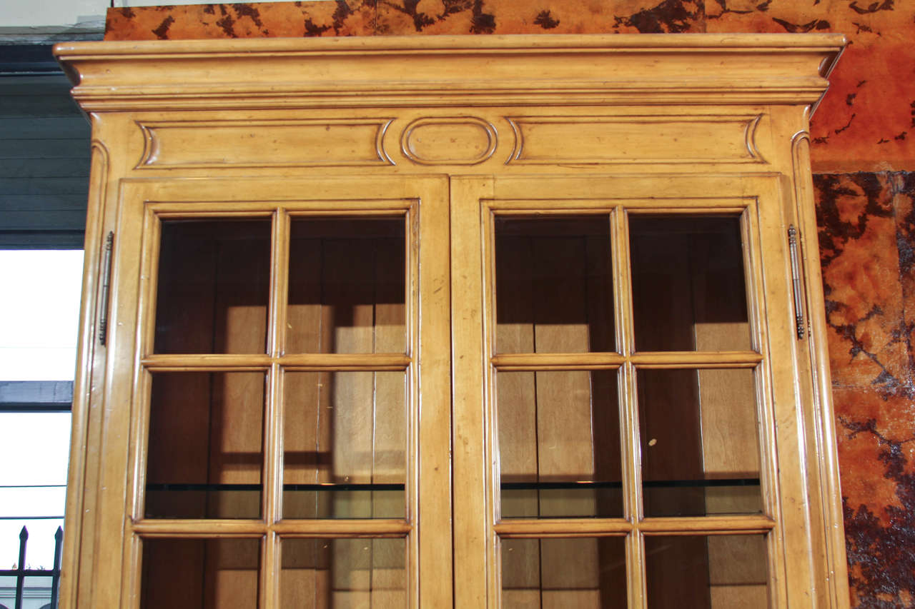 Carved French Country Bookcase For Sale