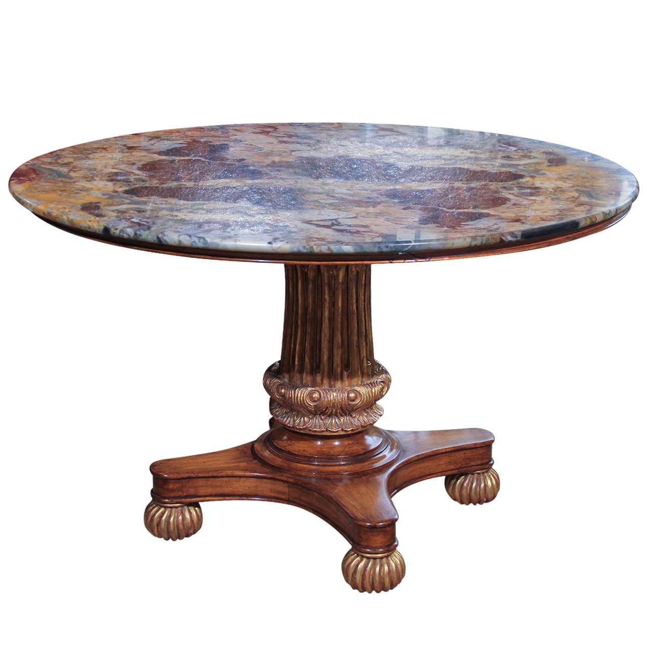 Marble-Topped Centre Table For Sale