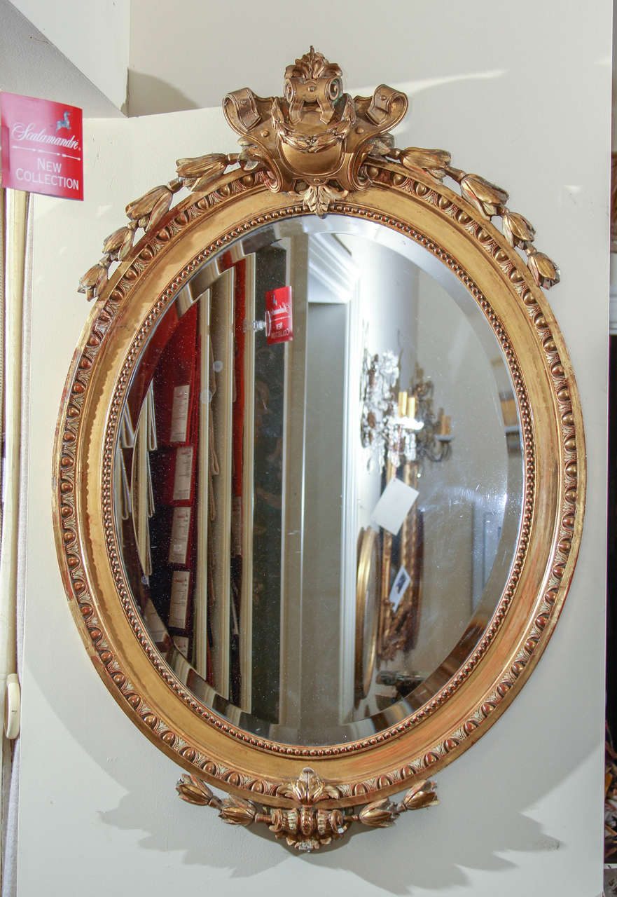 19th Century Oval Mirror