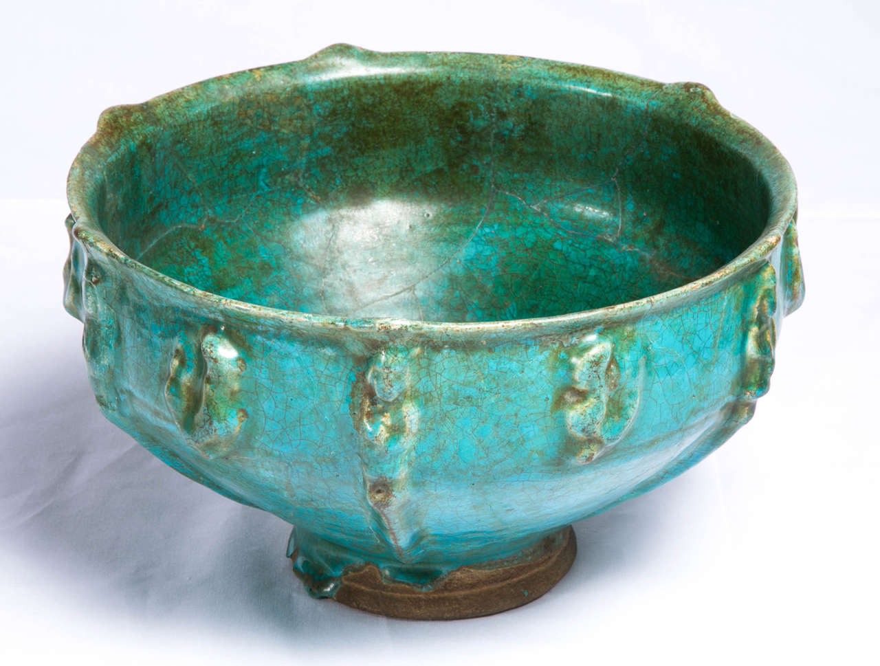 Islamic Seljuk Turquoise Pottery Bowl 4