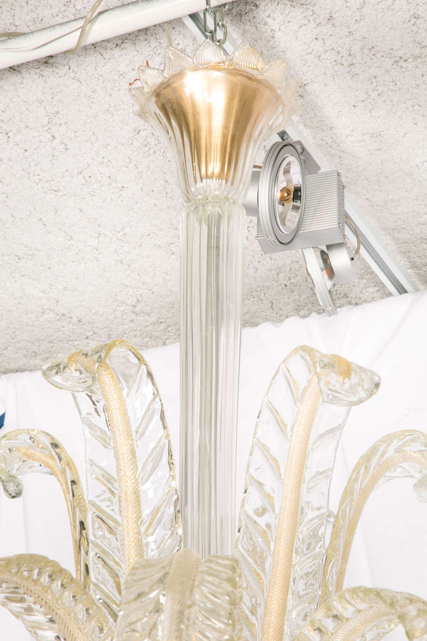 Murano Glass Vintage Fountain Chandelier In Excellent Condition In Saint-Ouen, FR