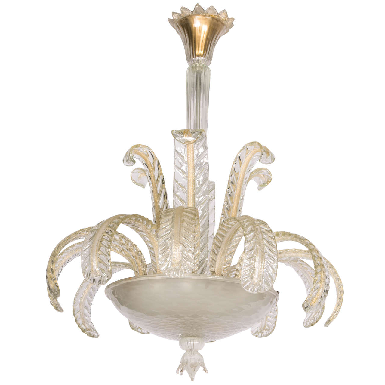 Murano Glass Vintage Fountain Chandelier