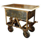 Industrial Cart as Table