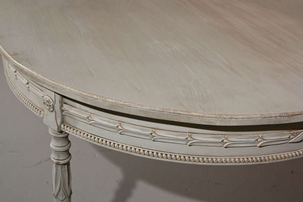 Wood Painted Swedish Oval Dining Table