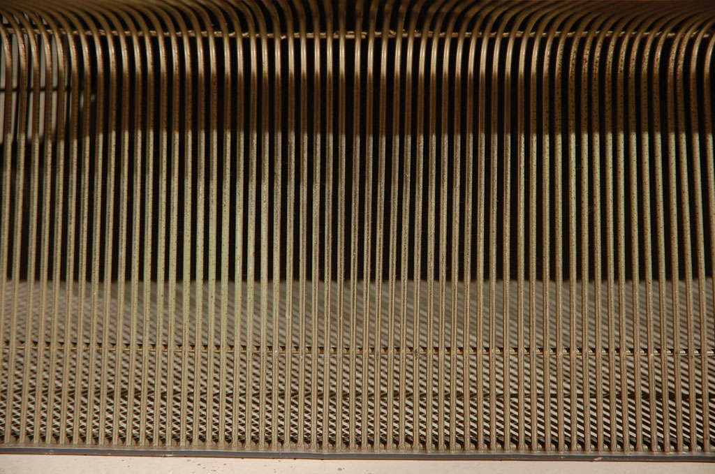 Steel Rare Warren Platner for Knoll Settee