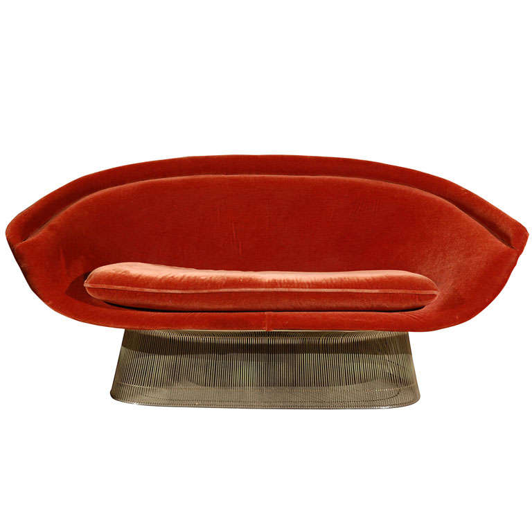 Rare Warren Platner for Knoll Settee