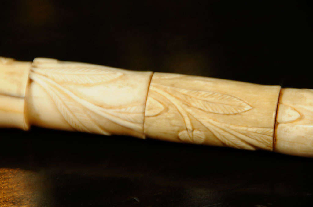 Carved Bone Walking Stick 2
