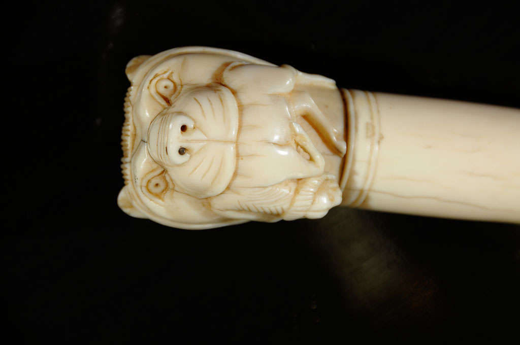 Carved Bone Walking Stick 5