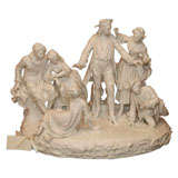 A Fine and Large Capodimonte Porcelain Figural Group