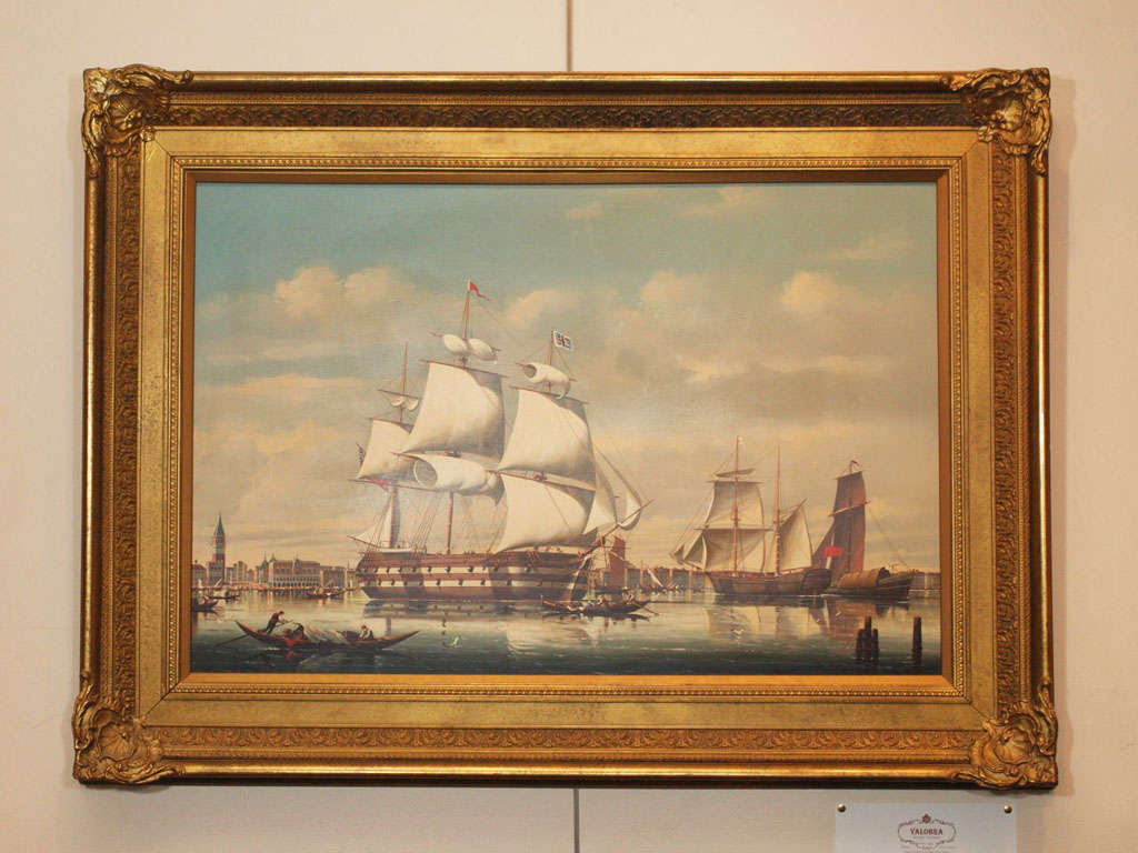 Beautiful old Venetian oil on panel painting