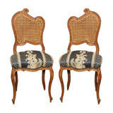 A pair of Art Noveau style French side chairs
