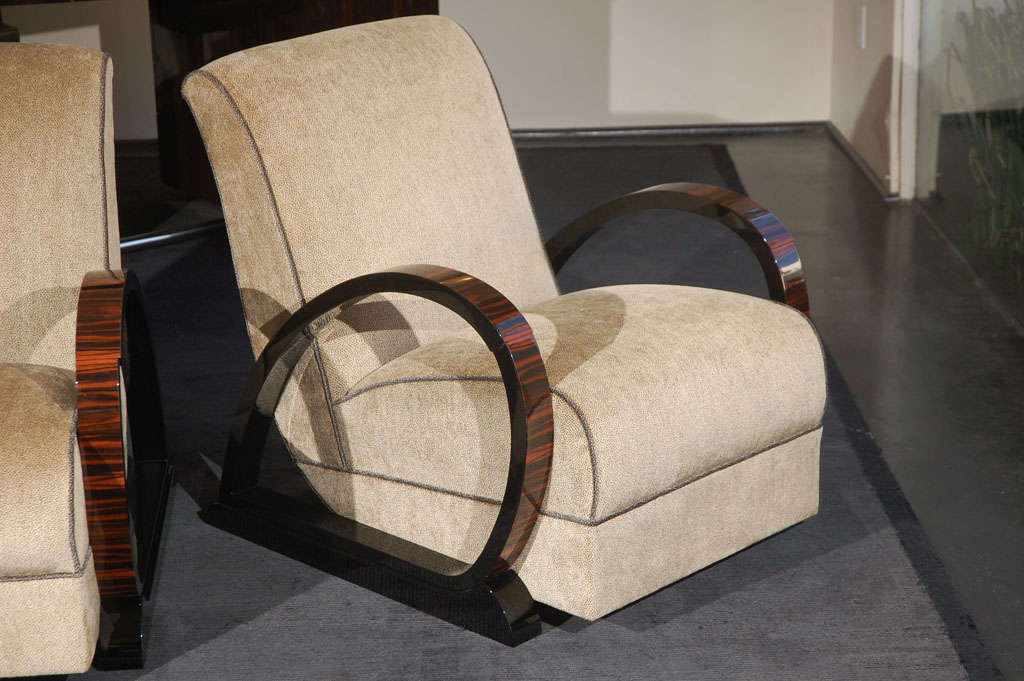 German Art Deco Salon Chairs For Sale